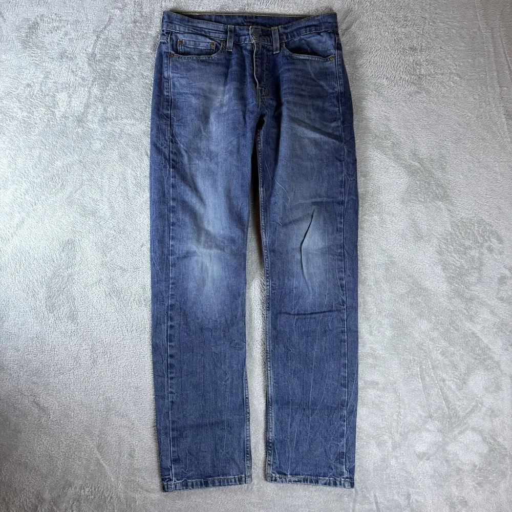 Levi's 514 Straight Leg‎ Jeans Mens Size 29x32 (Fits 30x31) Med Blue